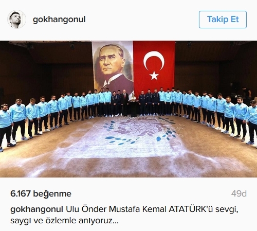 Beşiktaş'ın ve Beşiktaşlı futbolcuların 10 Kasım mesajları - Görsel 2