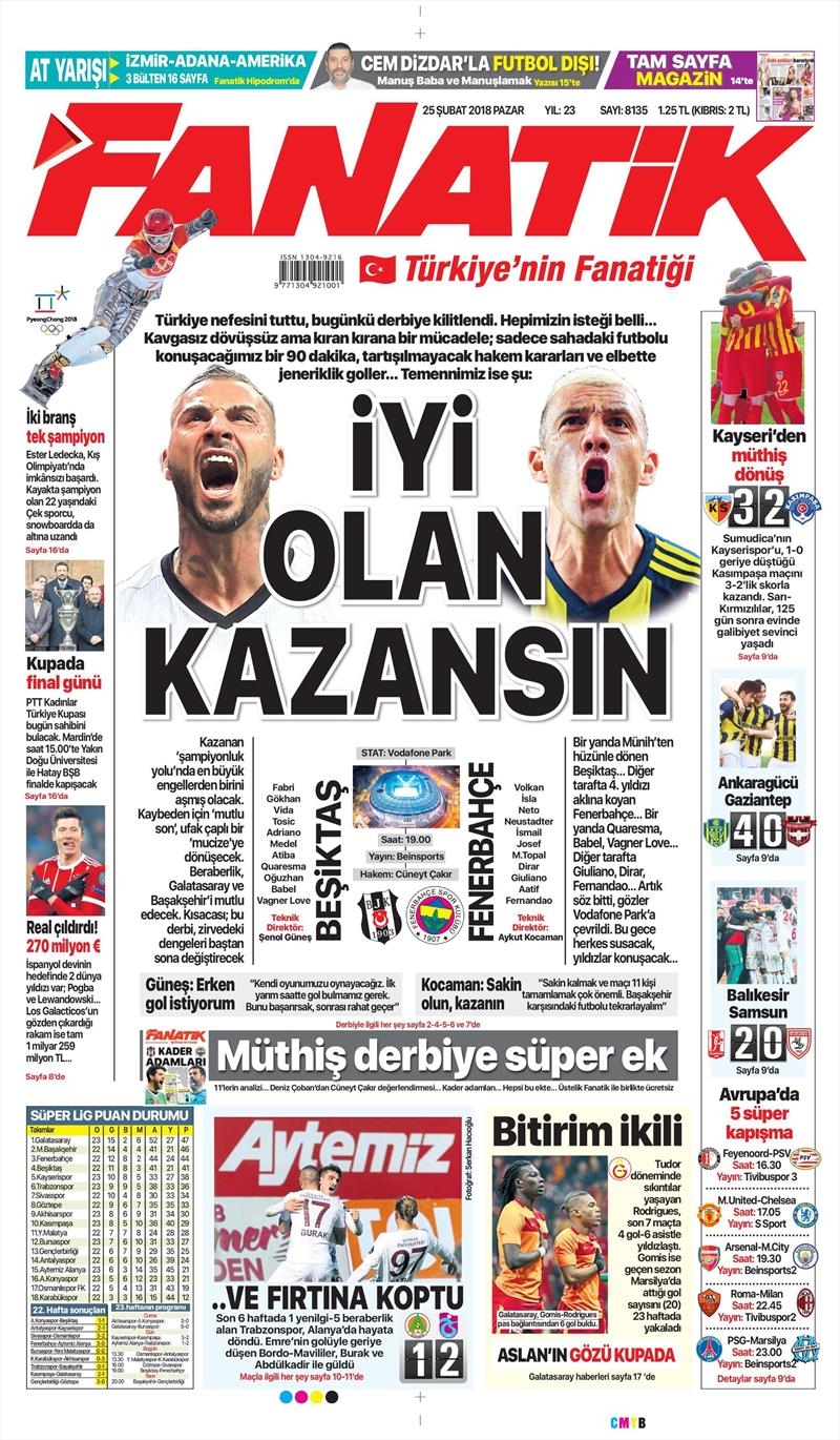 25 Şubat 2018 | Gazetelerin Beşiktaş Manşetleri - Görsel 4