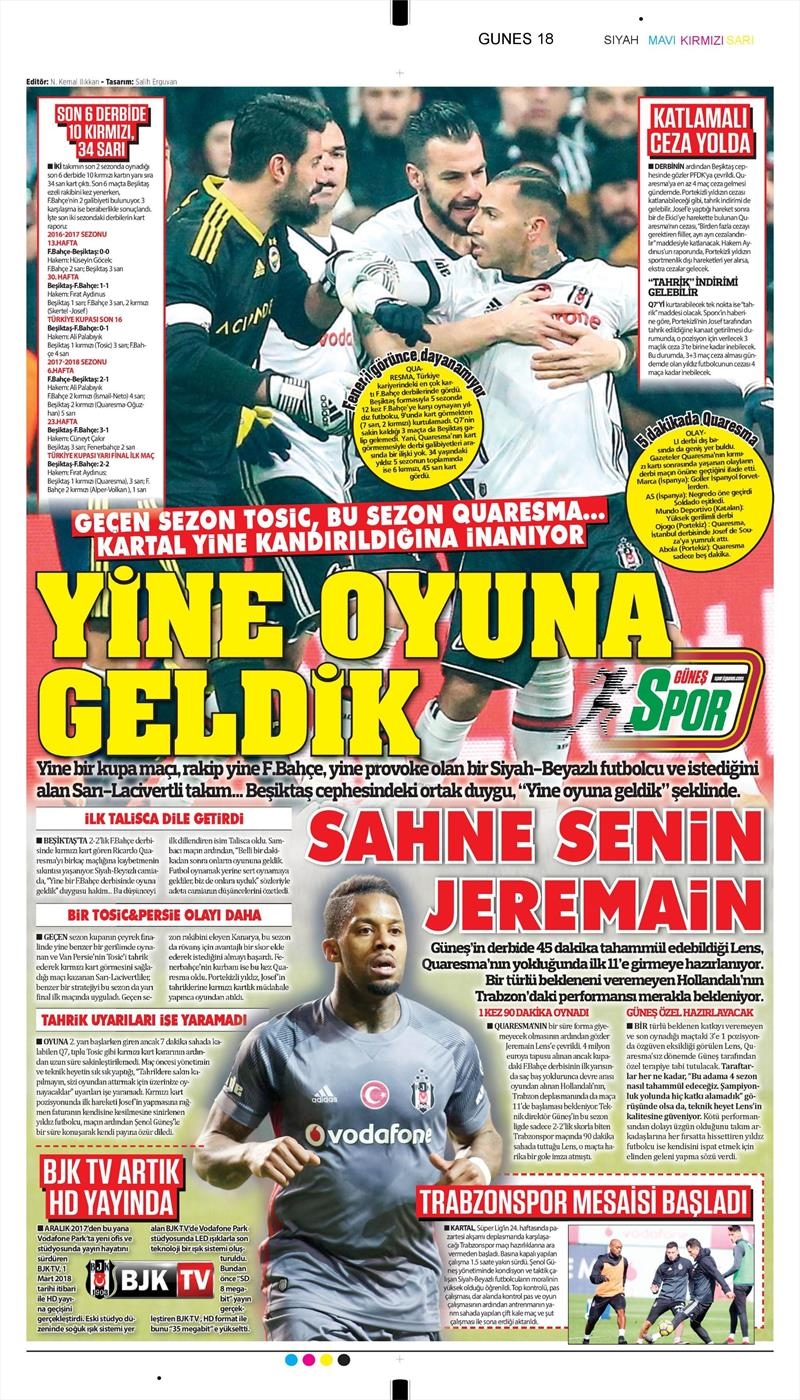 03 Mart 2018 | Gazetelerin Beşiktaş Manşetleri - Görsel 3