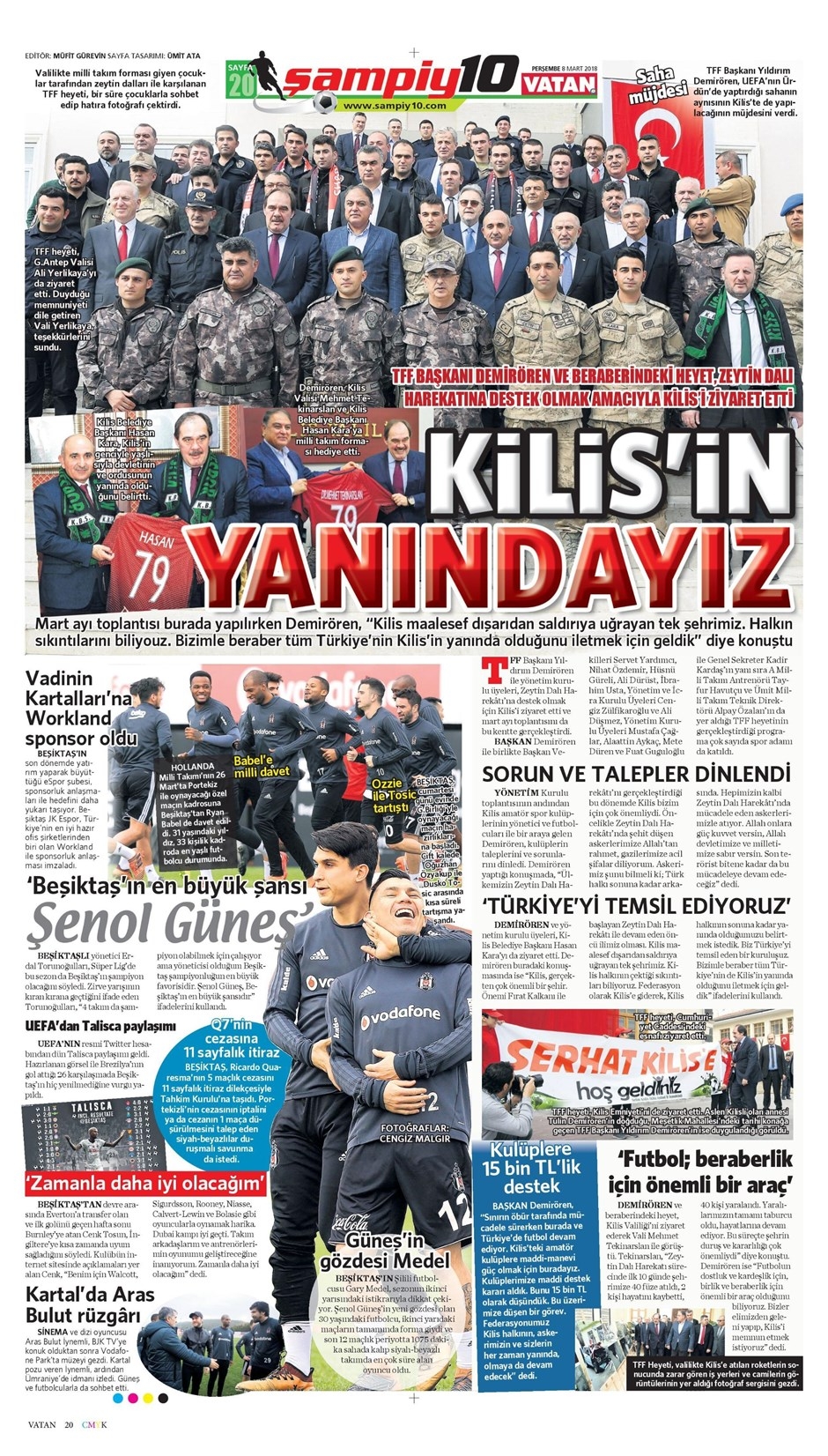 08 Mart 2018 | Gazetelerin Beşiktaş Manşetleri - Görsel 7