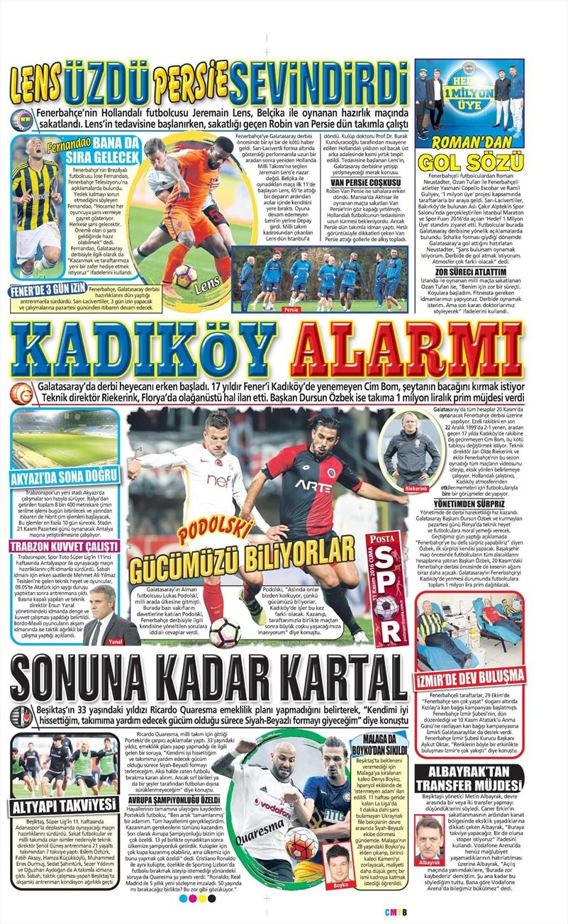 11 Kasım 2016 | Gazetelerin Beşiktaş sayfaları - Görsel 6