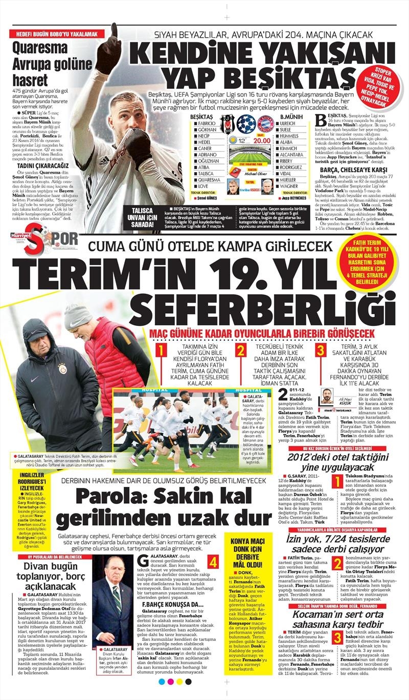 14 Mart 2018 | Gazetelerin Beşiktaş Manşetleri - Görsel 6