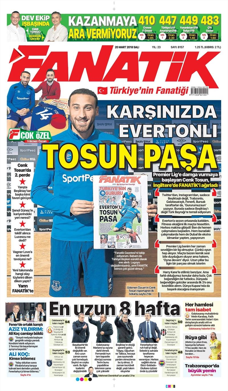 20 Mart 2018 | Gazetelerin Beşiktaş Manşetleri - Görsel 2