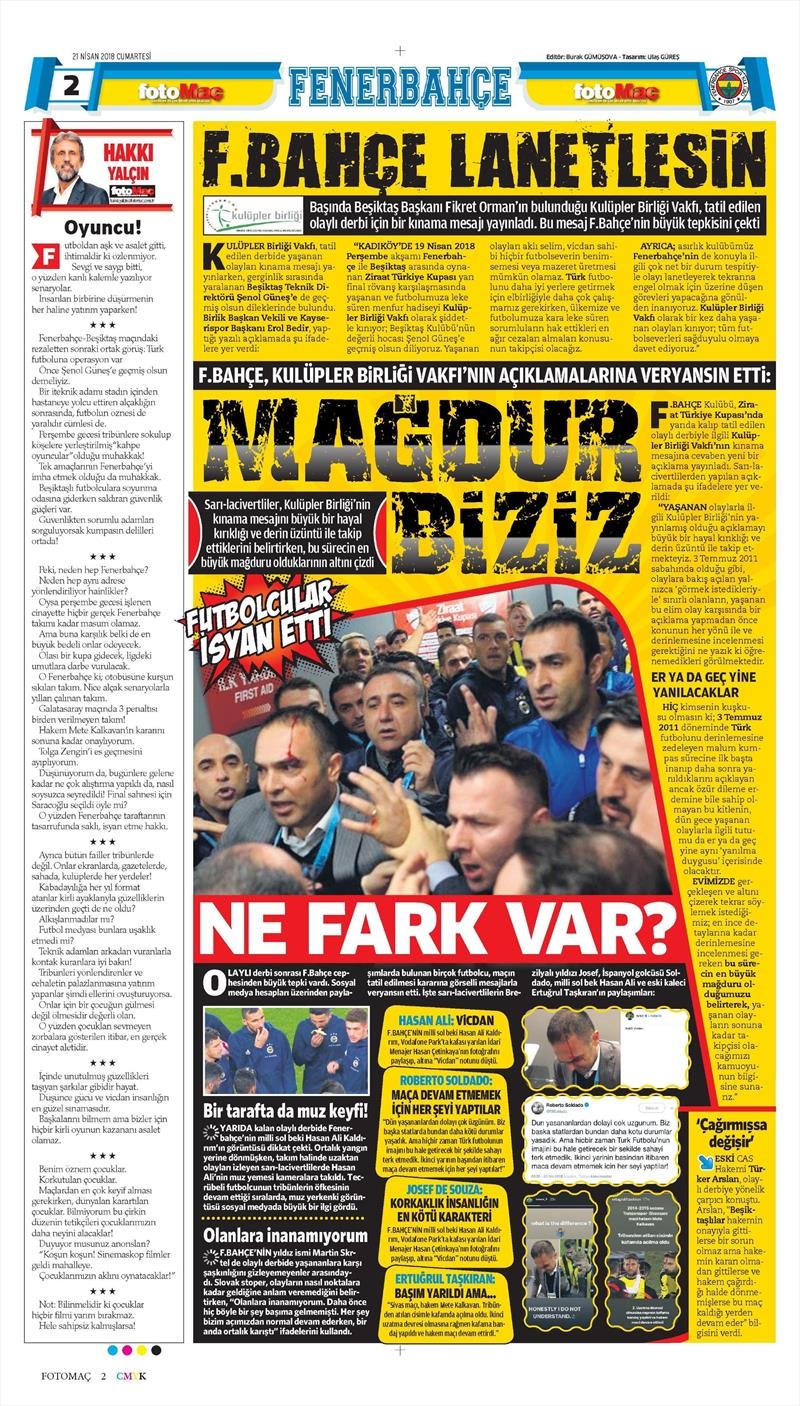 21 Nisan 2018 | Gazetelerin Beşiktaş Manşetleri - Görsel 11