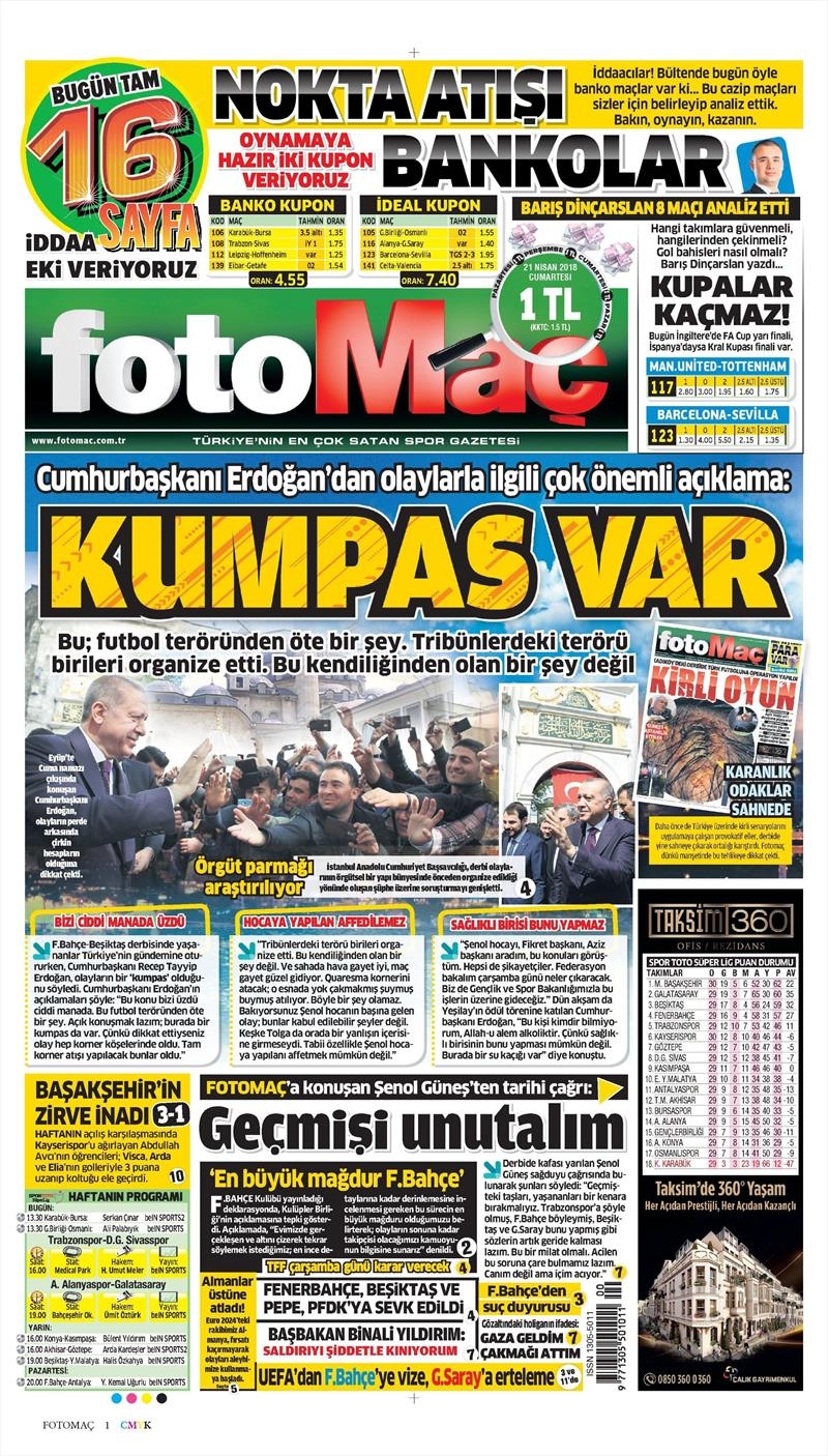 21 Nisan 2018 | Gazetelerin Beşiktaş Manşetleri - Görsel 14