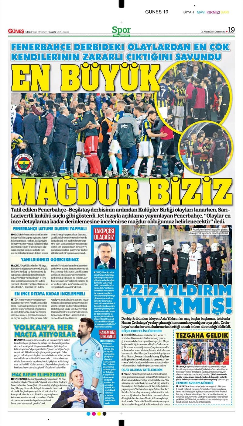 21 Nisan 2018 | Gazetelerin Beşiktaş Manşetleri - Görsel 19