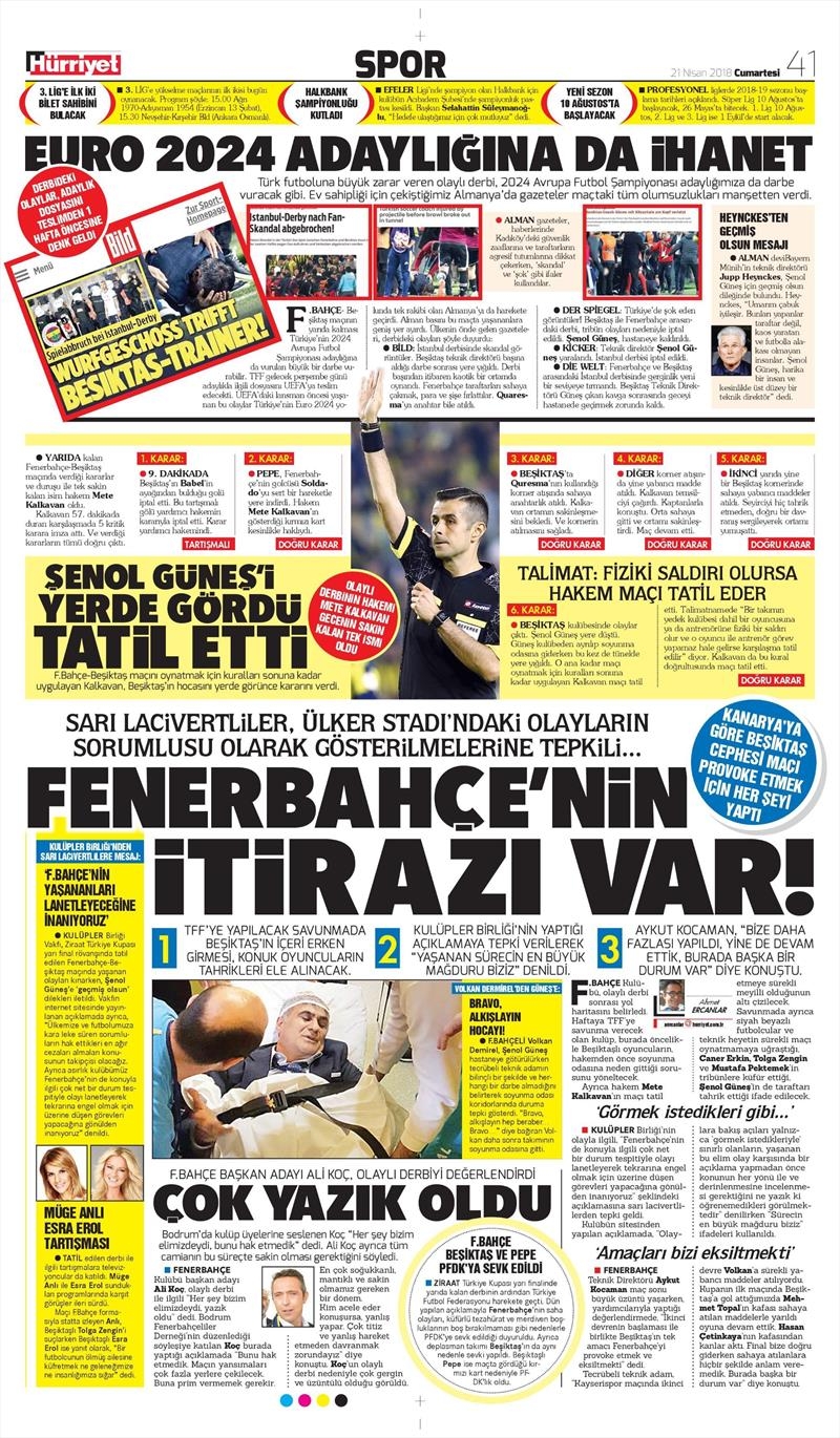 21 Nisan 2018 | Gazetelerin Beşiktaş Manşetleri - Görsel 25