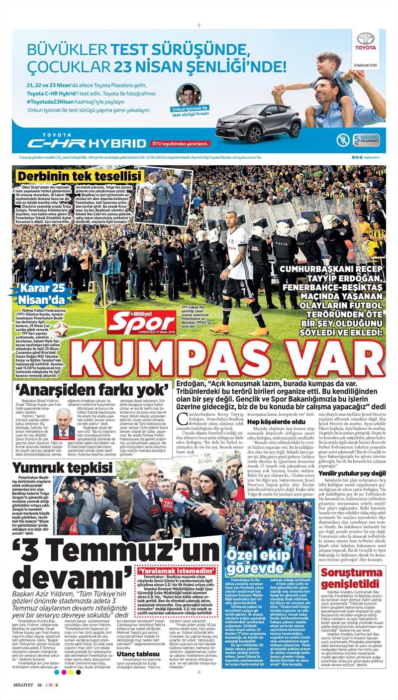 21 Nisan 2018 | Gazetelerin Beşiktaş Manşetleri - Görsel 37