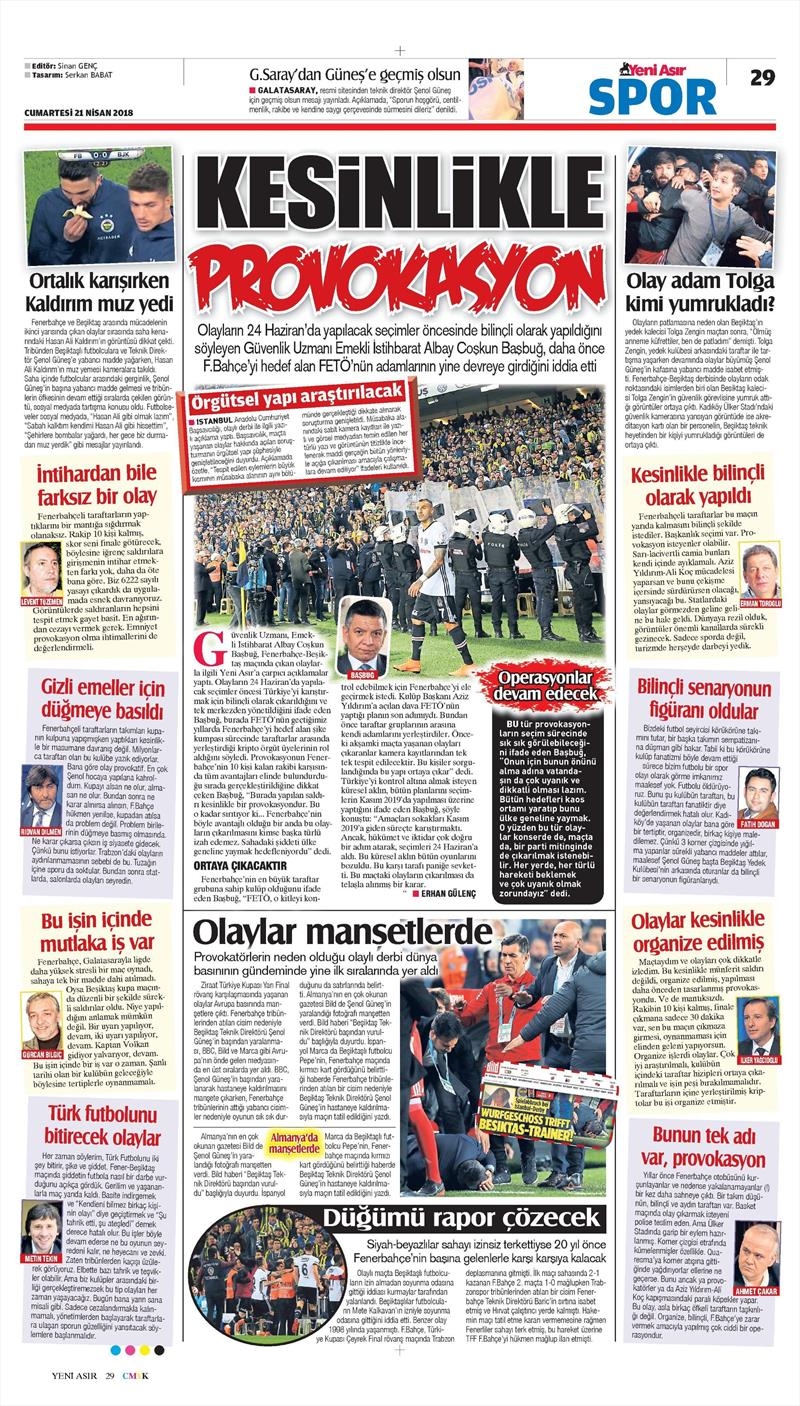 21 Nisan 2018 | Gazetelerin Beşiktaş Manşetleri - Görsel 38