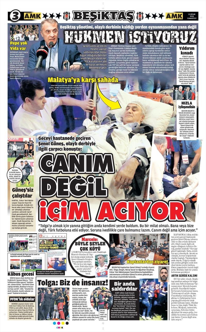 21 Nisan 2018 | Gazetelerin Beşiktaş Manşetleri - Görsel 6