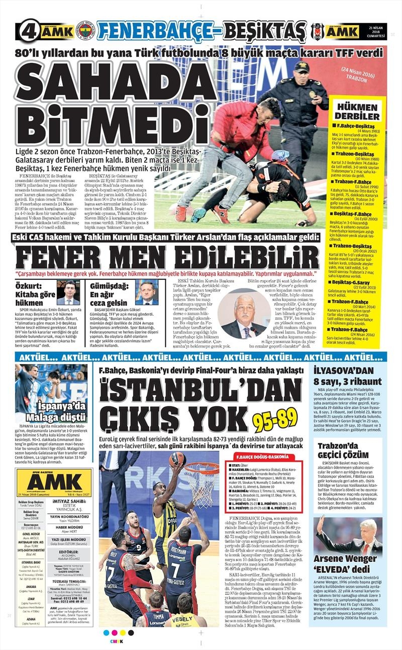 21 Nisan 2018 | Gazetelerin Beşiktaş Manşetleri - Görsel 7