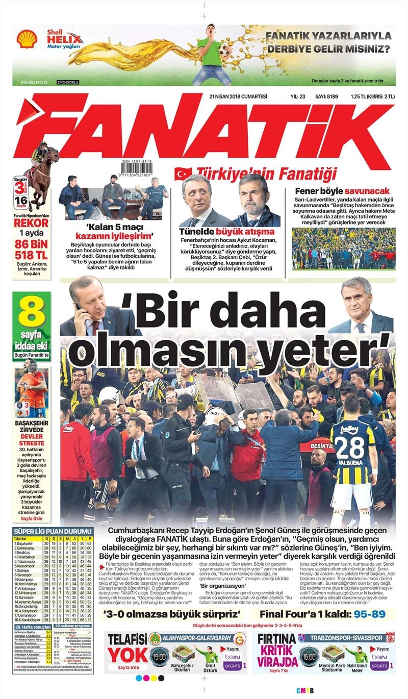 21 Nisan 2018 | Gazetelerin Beşiktaş Manşetleri - Görsel 8