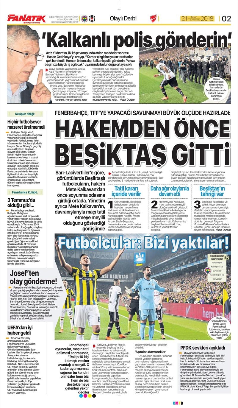 21 Nisan 2018 | Gazetelerin Beşiktaş Manşetleri - Görsel 9