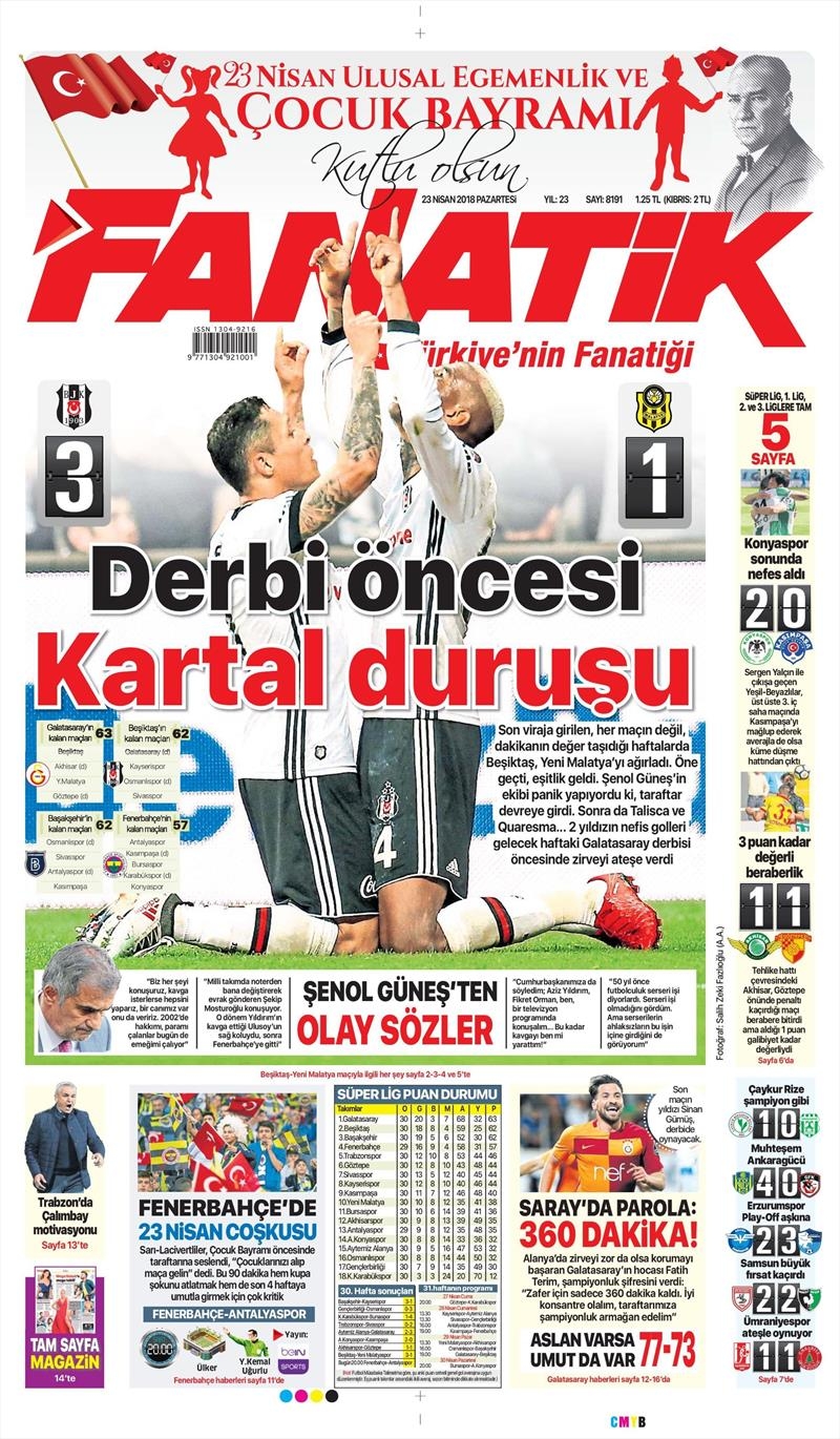 23 Nisan 2018 | Gazetelerin Beşiktaş Manşetleri - Görsel 8