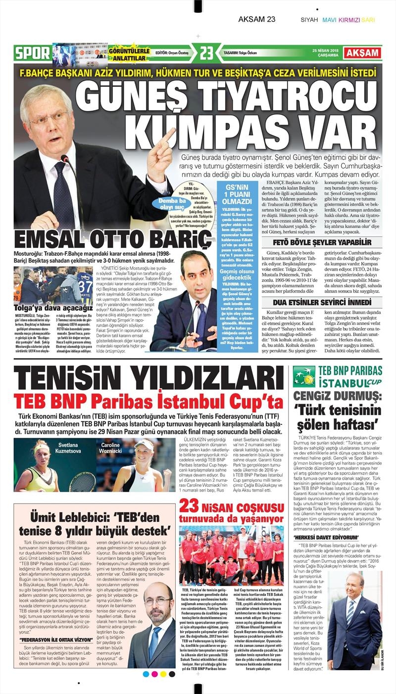 25 Nisan 2018 | Gazetelerin Beşiktaş Manşetleri - Görsel 4