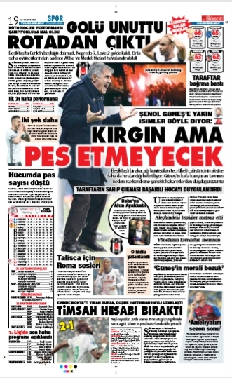 1 Mayıs 2018 | Gazetelerin Beşiktaş Manşetleri - Görsel 1
