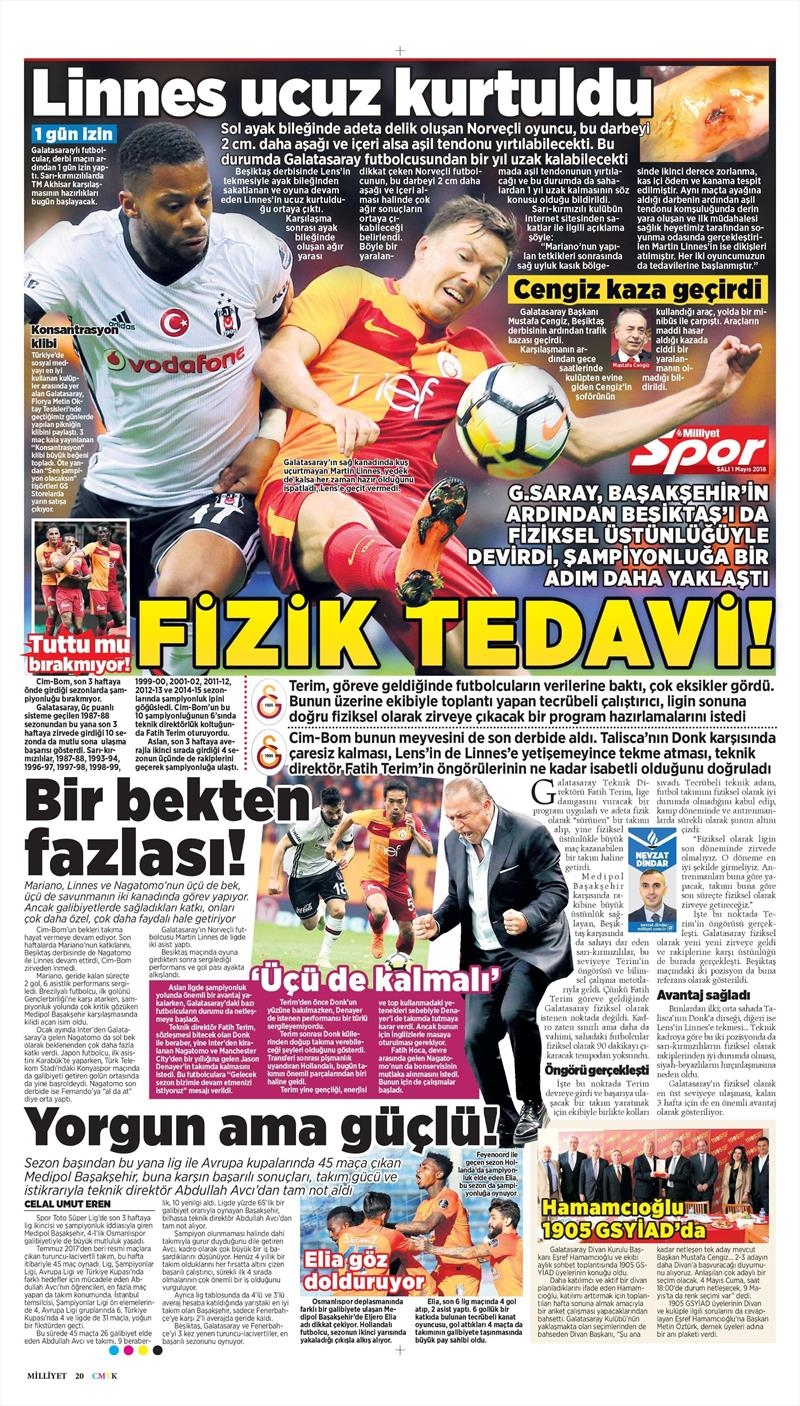 1 Mayıs 2018 | Gazetelerin Beşiktaş Manşetleri - Görsel 11