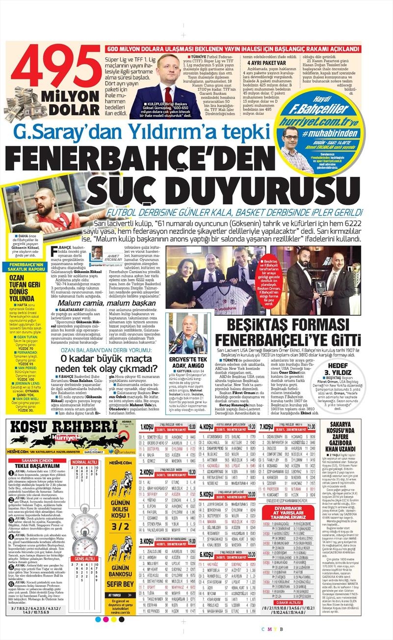 15 Kasım 2016 | Gazetelerin Beşiktaş sayfaları - Görsel 7