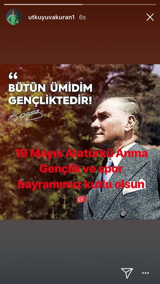 Beşiktaşlı futbolcuların 19 Mayıs paylaşımları - Görsel 4