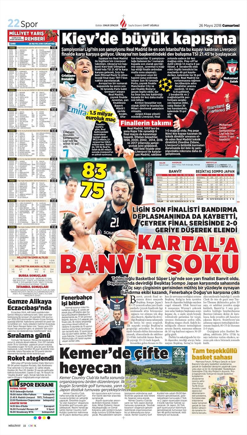 26 Mayıs 2018 | Gazetelerin Beşiktaş Manşetleri - Görsel 10