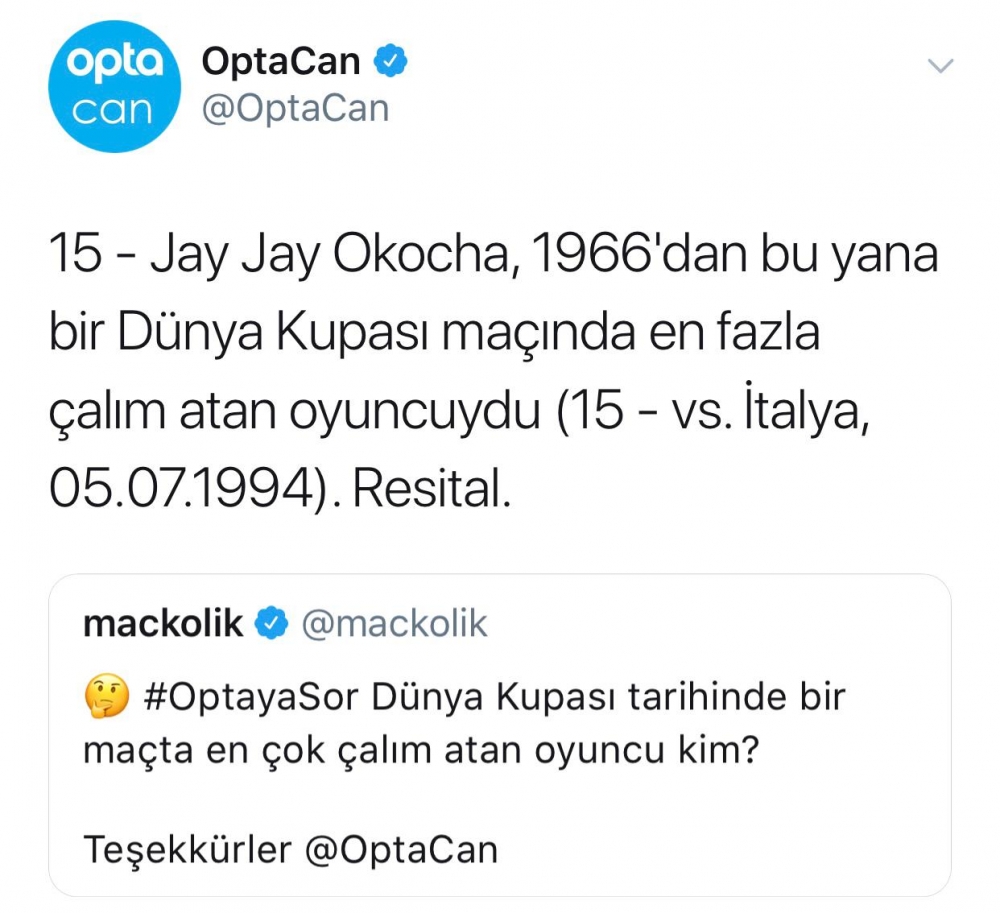 Dünya Kupası ile ilgili Opta'ya gelen sorular ve yanıtları - Görsel 10