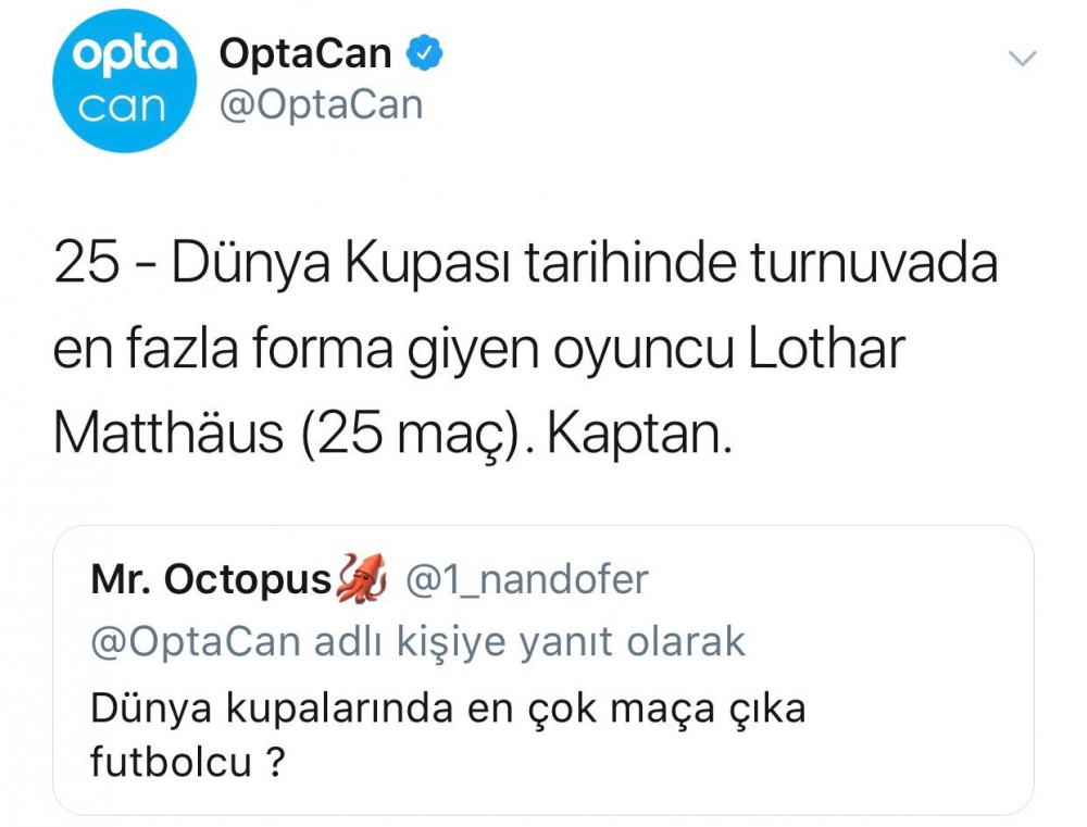 Dünya Kupası ile ilgili Opta'ya gelen sorular ve yanıtları - Görsel 6