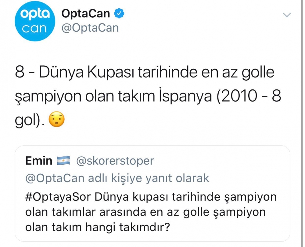 Dünya Kupası ile ilgili Opta'ya gelen sorular ve yanıtları - Görsel 9