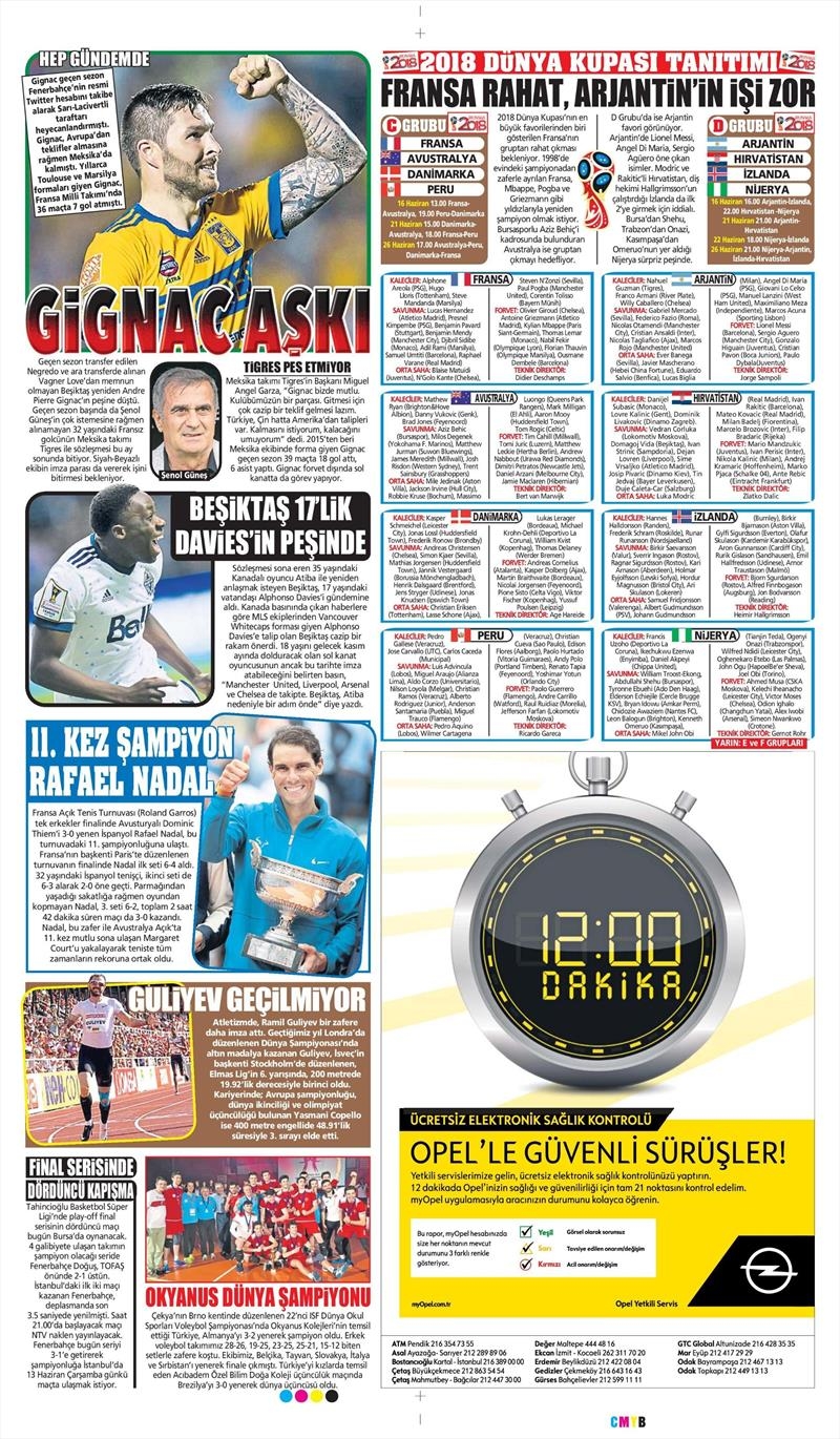 11 Haziran 2018 | Gazetelerin Beşiktaş Manşetleri - Görsel 6