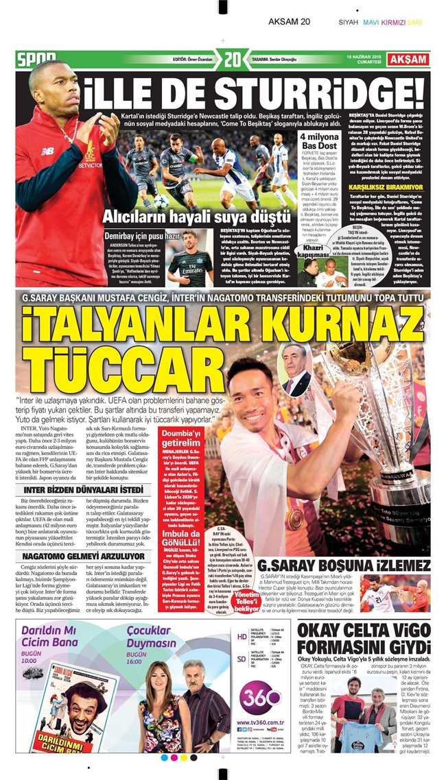 16 Haziran 2018 | Gazetelerin Beşiktaş Manşetleri - Görsel 1