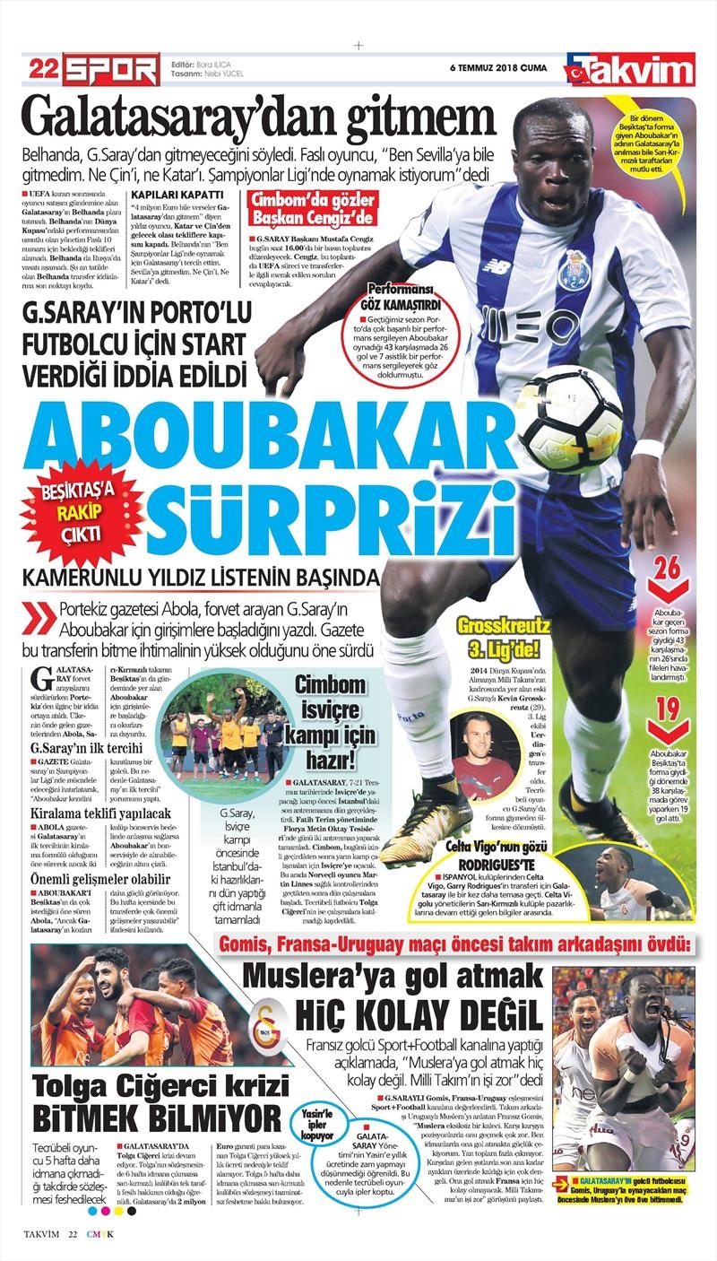 6 Temmuz 2018 | Gazetelerin Beşiktaş Manşetleri - Görsel 5