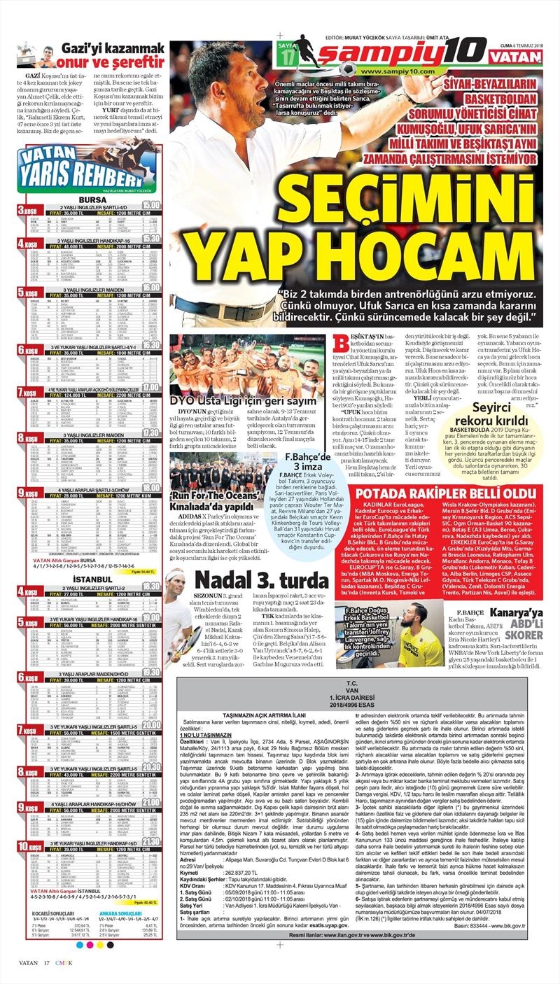 6 Temmuz 2018 | Gazetelerin Beşiktaş Manşetleri - Görsel 7