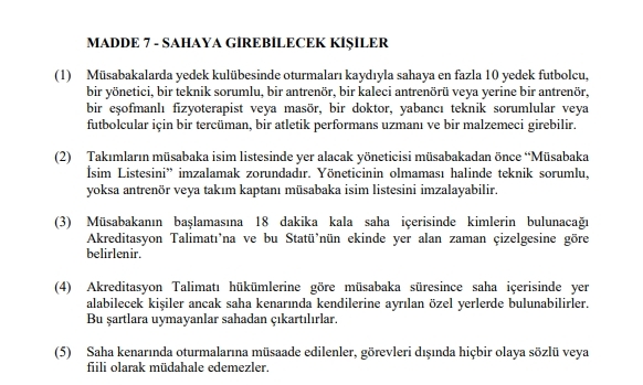2018 – 2019 SPOR TOTO SÜPER LİG LEFTER KÜÇÜKANDONYADİS SEZONU  MÜSABAKALARI STATÜSÜ - Görsel 11