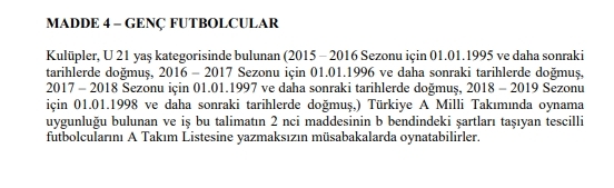 2018 – 2019 SPOR TOTO SÜPER LİG LEFTER KÜÇÜKANDONYADİS SEZONU  MÜSABAKALARI STATÜSÜ - Görsel 26
