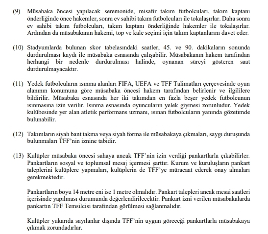 2018 – 2019 SPOR TOTO SÜPER LİG LEFTER KÜÇÜKANDONYADİS SEZONU  MÜSABAKALARI STATÜSÜ - Görsel 9