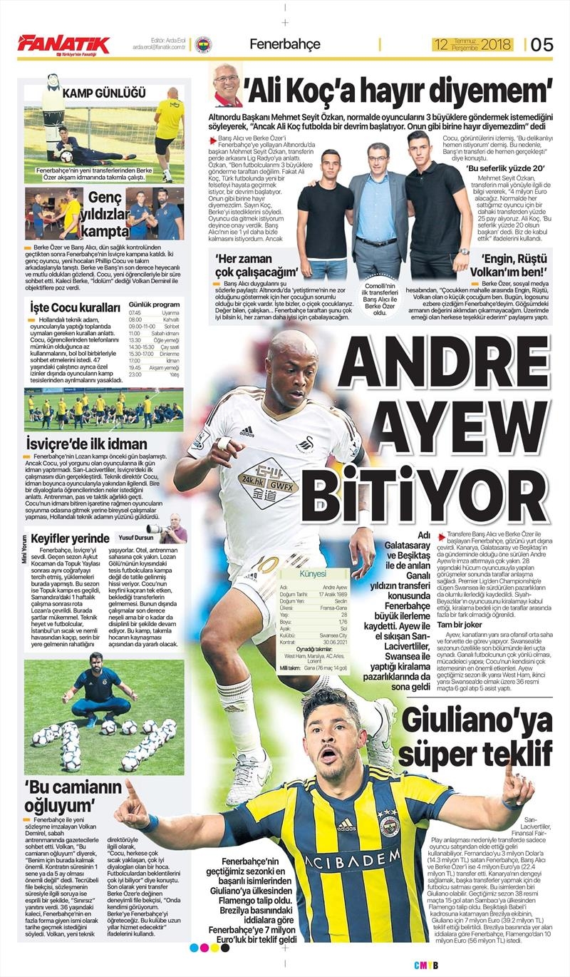 12 Temmuz 2018 | Gazetelerin Beşiktaş Manşetleri - Görsel 2