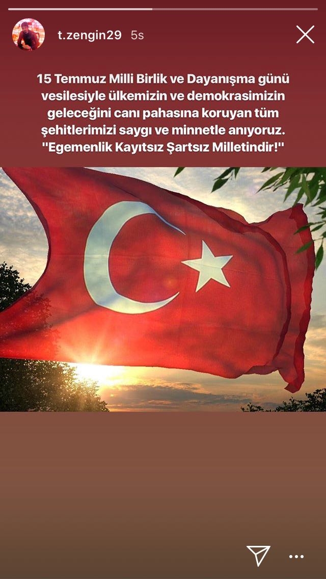 Beşiktaşlı futbolculardan #15Temmuz paylaşımları - Görsel 3