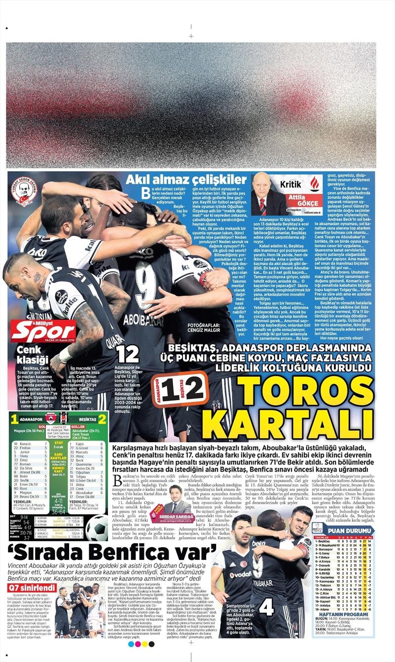 20 Kasım 2016 | Gazetelerin Beşiktaş manşetleri - Görsel 20