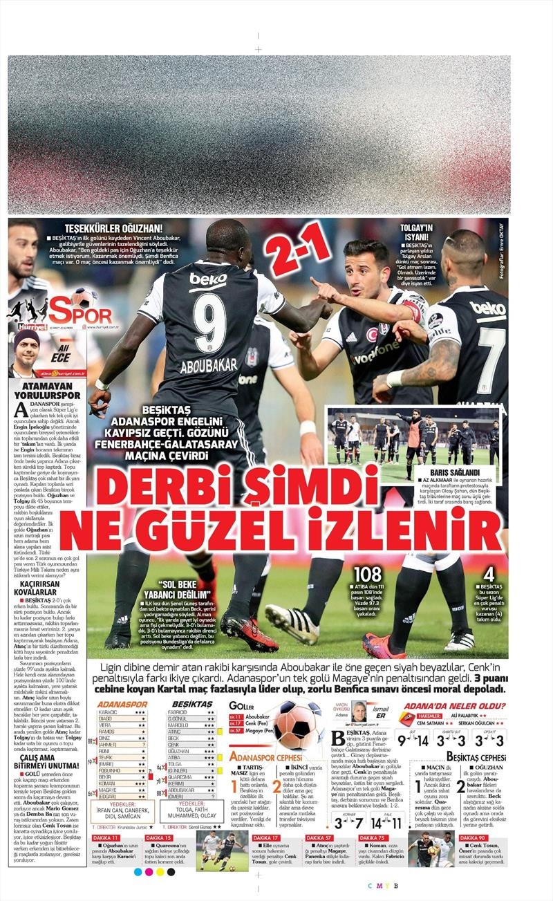 20 Kasım 2016 | Gazetelerin Beşiktaş manşetleri - Görsel 23