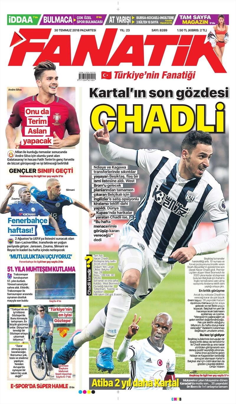 30 Temmuz 2018 | Gazetelerin Beşiktaş Manşetleri - Görsel 6