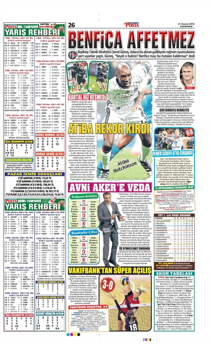21 Kasım 2016 | Gazetelerin Beşiktaş sayfaları - Görsel 6