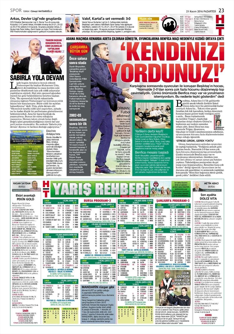 21 Kasım 2016 | Gazetelerin Beşiktaş sayfaları - Görsel 9