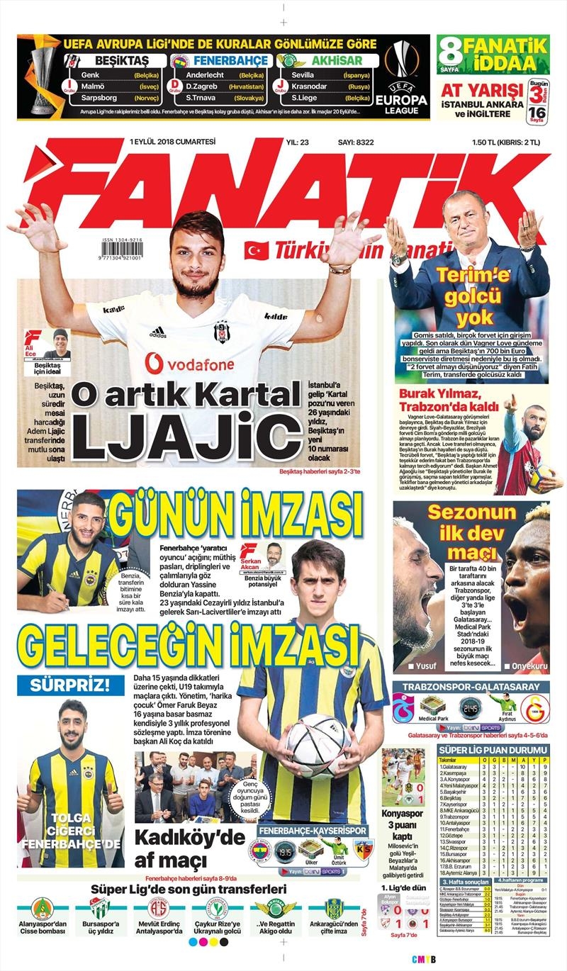 1 Eylül 2018 | Gazetelerin Beşiktaş Manşetleri - Görsel 2