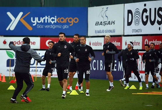 Beşiktaş'ın son antrenmanından kareler - Görsel 16