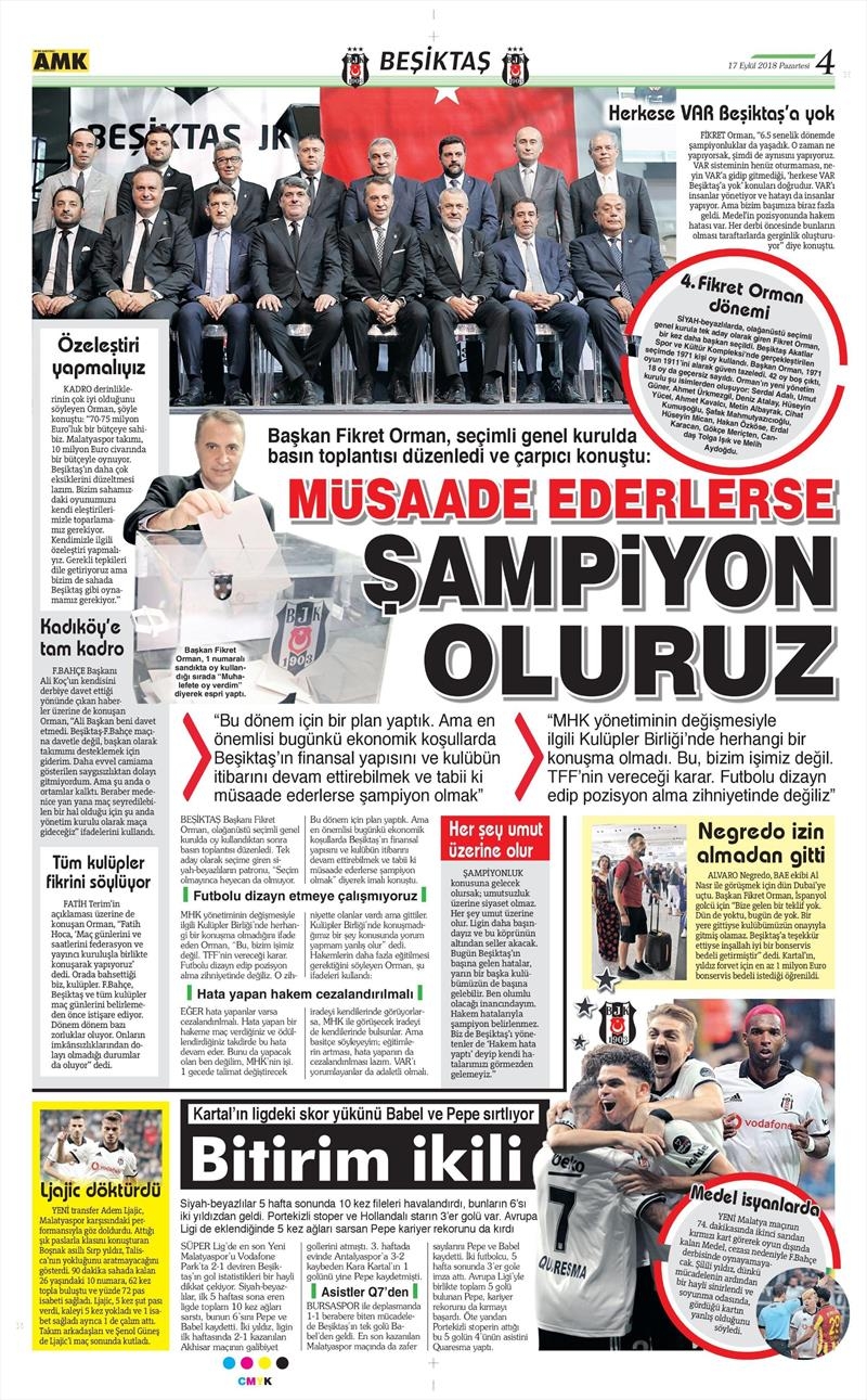 17 Eylül 2018 | Gazetelerin Beşiktaş Manşetleri - Görsel 4