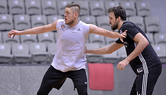Beşiktaş'ta Szolnoki Olaj maçı hazırlıkları başladı - Görsel 7