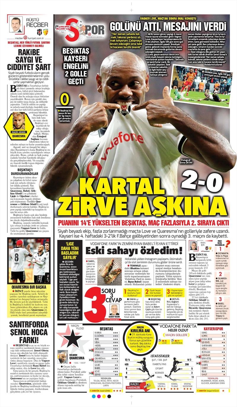 30 Eylül 2018 | Gazetelerin Beşiktaş Manşetleri - Görsel 12