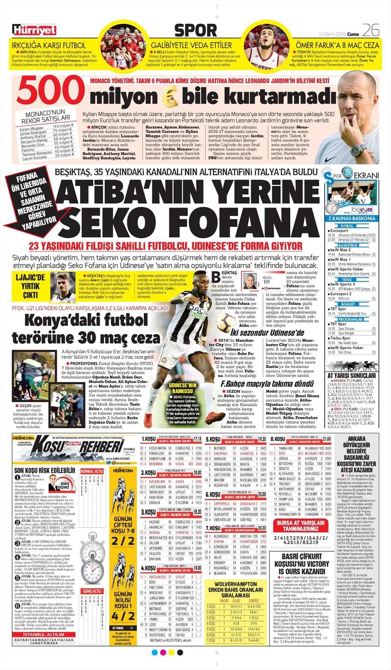 12 Ekim 2018 | Gazetelerin Beşiktaş Manşetleri - Görsel 7