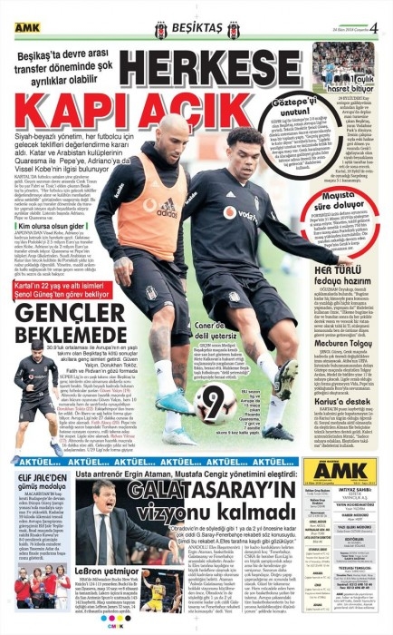 24 Ekim 2018 | Gazetelerin Beşiktaş Manşetleri - Görsel 3