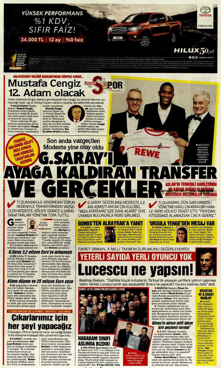 19 Kasım 2018 | Gazetelerin Beşiktaş Manşetleri - Görsel 4