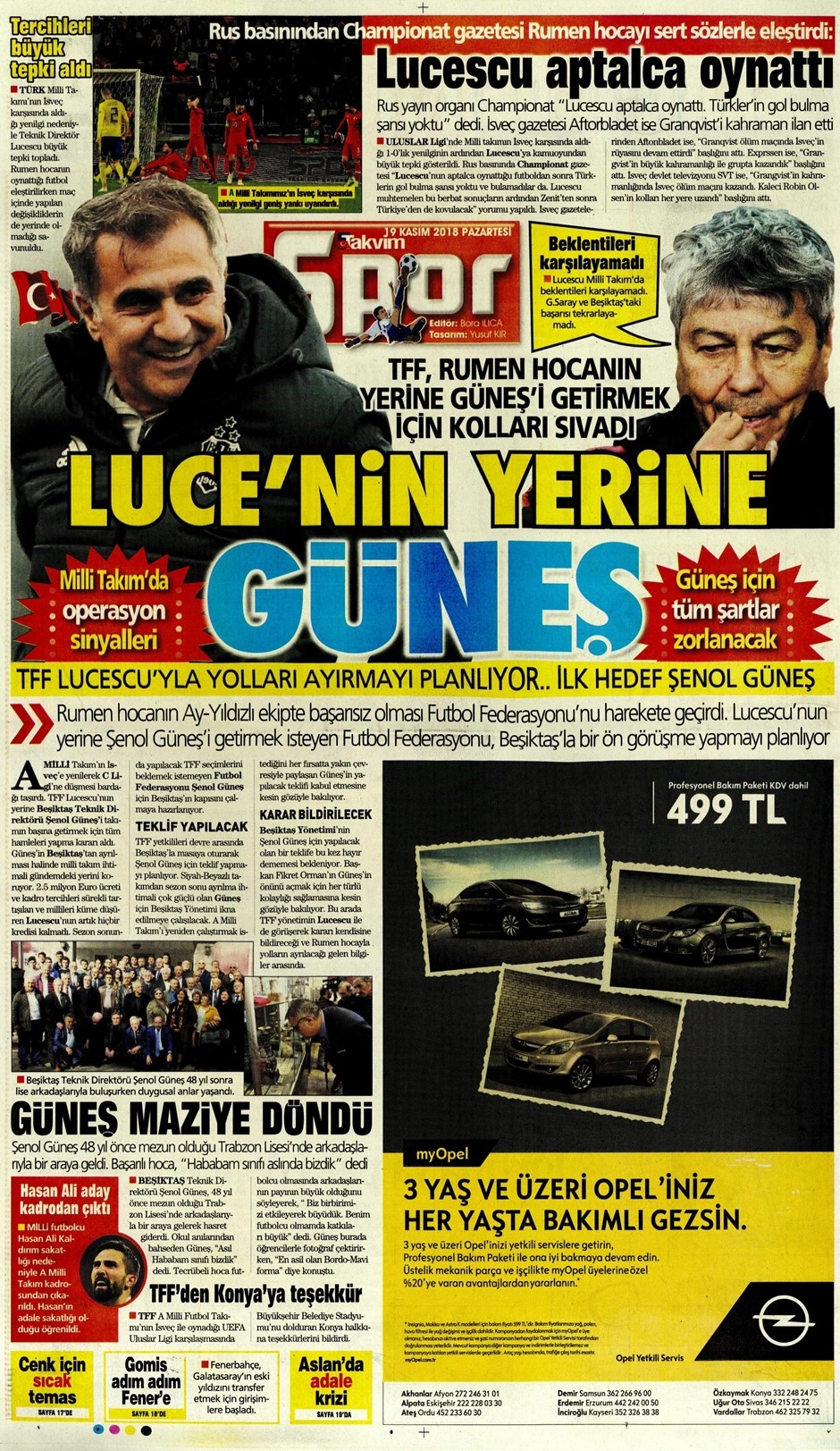 19 Kasım 2018 | Gazetelerin Beşiktaş Manşetleri - Görsel 6